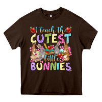 Chocolate Brown Easter Day I teach the cutest little bunnies Heavy Core Tee - OliviaCreatesArt