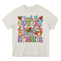 Cream Easter Day I teach the cutest little bunnies Heavy Core Tee - OliviaCreatesArt