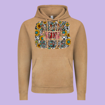 Mom Of Girls Vintage Hoodie Designed By Racoondesign