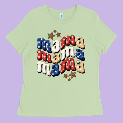 American Mama Ladies Tee Designed By Bundleandbundleshop