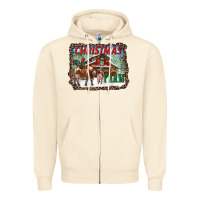 Sandshell Christmas On The Farm Zipper Hoodie - RanaPortraitStore