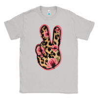 Moon Dust Floral Leopard Peace Sign Classic Tee - Jasminsmagicworld