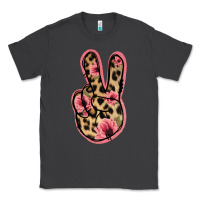 Smoke Floral Leopard Peace Sign Classic Tee - Jasminsmagicworld