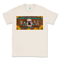 Natural western heifer mom with sunflowers and turquoise license plate Classic Tee - Artiststas