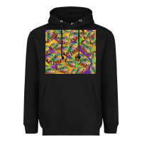 Black mardi gras king cake Heavyweight Hoodie - RanaPortraitStore