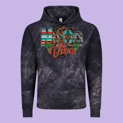Nana Vibes Vintage Hoodie Designed By Racoondesign