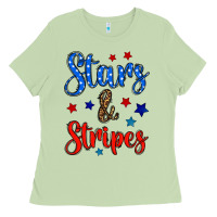 Matcha stars & stripes Ladies Tee - BundleAndBundleShop