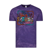 Cloud Purple She is strong proverbs 31:25 Vintage Tee - LillyAllenDesigns