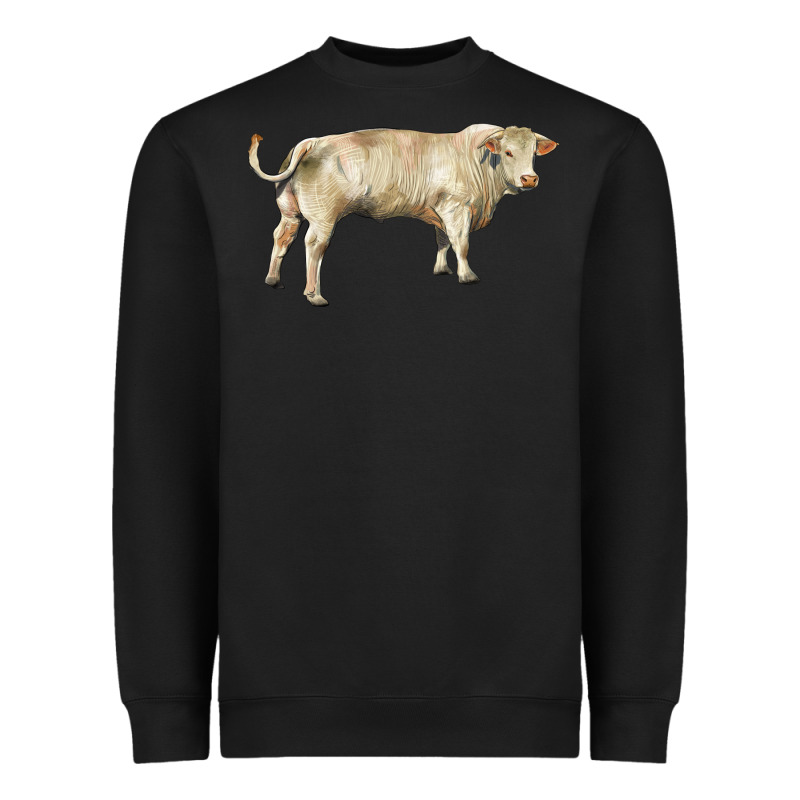 Charolais Bull Heavyweight Sweatshirt by RanaPortraitStore | Teevron