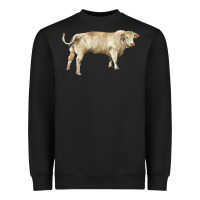 Black charolais bull Heavyweight Sweatshirt - RanaPortraitStore