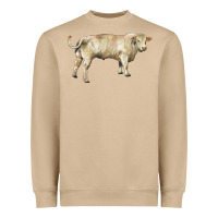 Mushroom charolais bull Heavyweight Sweatshirt - RanaPortraitStore