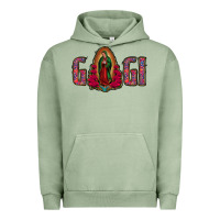 Pigment Oil Green Gigi Lady Of Guadalupe Urban Hoodie - Jasminsmagicworld