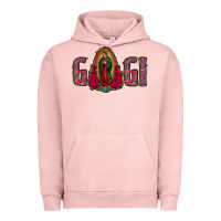 Pigment Salmon Gigi Lady Of Guadalupe Urban Hoodie - Jasminsmagicworld