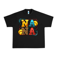 Black Softball nana leopard frame Urban Heavy Tee - LillyAllenDesigns