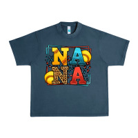 Midnight Navy Softball nana leopard frame Urban Heavy Tee - LillyAllenDesigns