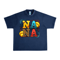 Navy Softball nana leopard frame Urban Heavy Tee - LillyAllenDesigns