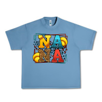 Pebble Blue Softball nana leopard frame Urban Heavy Tee - LillyAllenDesigns