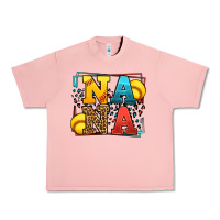 Salmon Softball nana leopard frame Urban Heavy Tee - LillyAllenDesigns