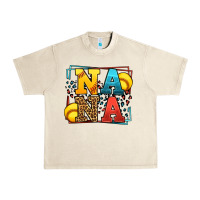 Sandshell Softball nana leopard frame Urban Heavy Tee - LillyAllenDesigns
