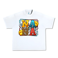 White Softball nana leopard frame Urban Heavy Tee - LillyAllenDesigns