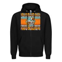 Black sunflowers hexagon frame mama Zipper Hoodie - Jasminsmagicworld