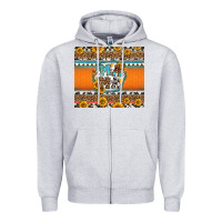 Heather Grey sunflowers hexagon frame mama Zipper Hoodie - Jasminsmagicworld