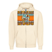 Sandshell sunflowers hexagon frame mama Zipper Hoodie - Jasminsmagicworld