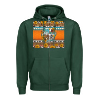 Sports Green sunflowers hexagon frame mama Zipper Hoodie - Jasminsmagicworld