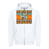 White sunflowers hexagon frame mama Zipper Hoodie - Jasminsmagicworld