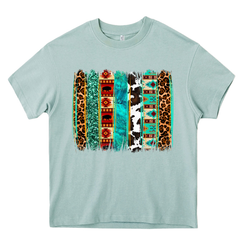Western Brushstroke Heavy Core Tee by OliviaCreatesArt | Teevron
