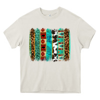 Cream western brushstroke Heavy Core Tee - OliviaCreatesArt