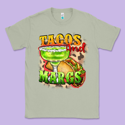 Tacos And Margs Classic Tee Designed By Fadigitalartstudio