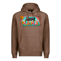 Chestnut mama with baby bear and leopard license plate Premium Hoodie - Artiststas