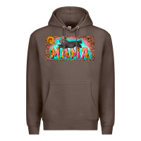 Coffee mama with baby bear and leopard license plate Premium Hoodie - Artiststas