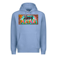 Colony Blue mama with baby bear and leopard license plate Premium Hoodie - Artiststas