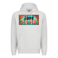 Dove Grey mama with baby bear and leopard license plate Premium Hoodie - Artiststas