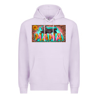 Lilac mama with baby bear and leopard license plate Premium Hoodie - Artiststas
