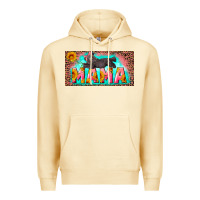 Pina Colada mama with baby bear and leopard license plate Premium Hoodie - Artiststas