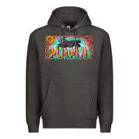 Smoke mama with baby bear and leopard license plate Premium Hoodie - Artiststas