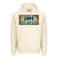 Tofu mama with baby bear and leopard license plate Premium Hoodie - Artiststas