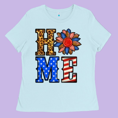4th Of July Home Ladies Tee Designed By Bundleandbundleshop