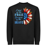 Black Patriotic Sunflower Heavyweight Sweatshirt - Jasminsmagicworld