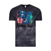Cloud Black Scrub Life Nurse Vintage Tee - LillyAllenDesigns