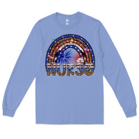 Colony Blue american nurse Long Sleeve Tee - SublimationCraftShop