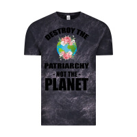 Cloud Black Destroy the patriarchy not the planet Vintage Tee - Bettercallsaul