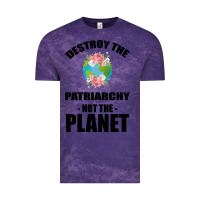 Cloud Purple Destroy the patriarchy not the planet Vintage Tee - Bettercallsaul