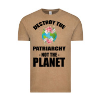 Vintage Coffee Destroy the patriarchy not the planet Vintage Tee - Bettercallsaul