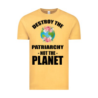 Vintage Mustard Destroy the patriarchy not the planet Vintage Tee - Bettercallsaul