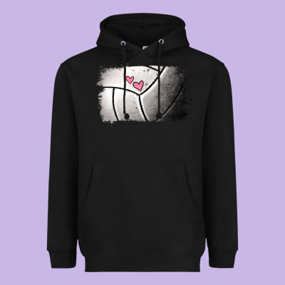 Volleyball Brushstroke Heavyweight Hoodie Designed By Jasminsmagicworld