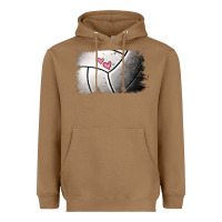 Toasted Coconut volleyball brushstroke Heavyweight Hoodie - Jasminsmagicworld